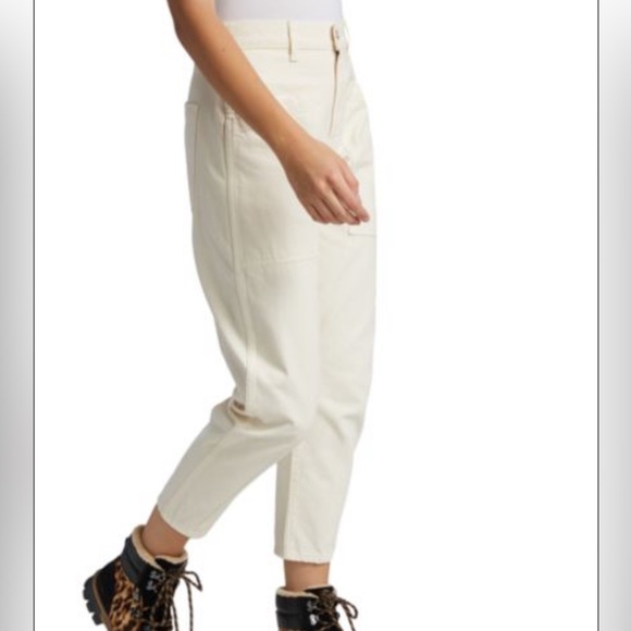 Veronica Beard Charlie Barrel Leg High Rise Jeans - Picture 3 of 13